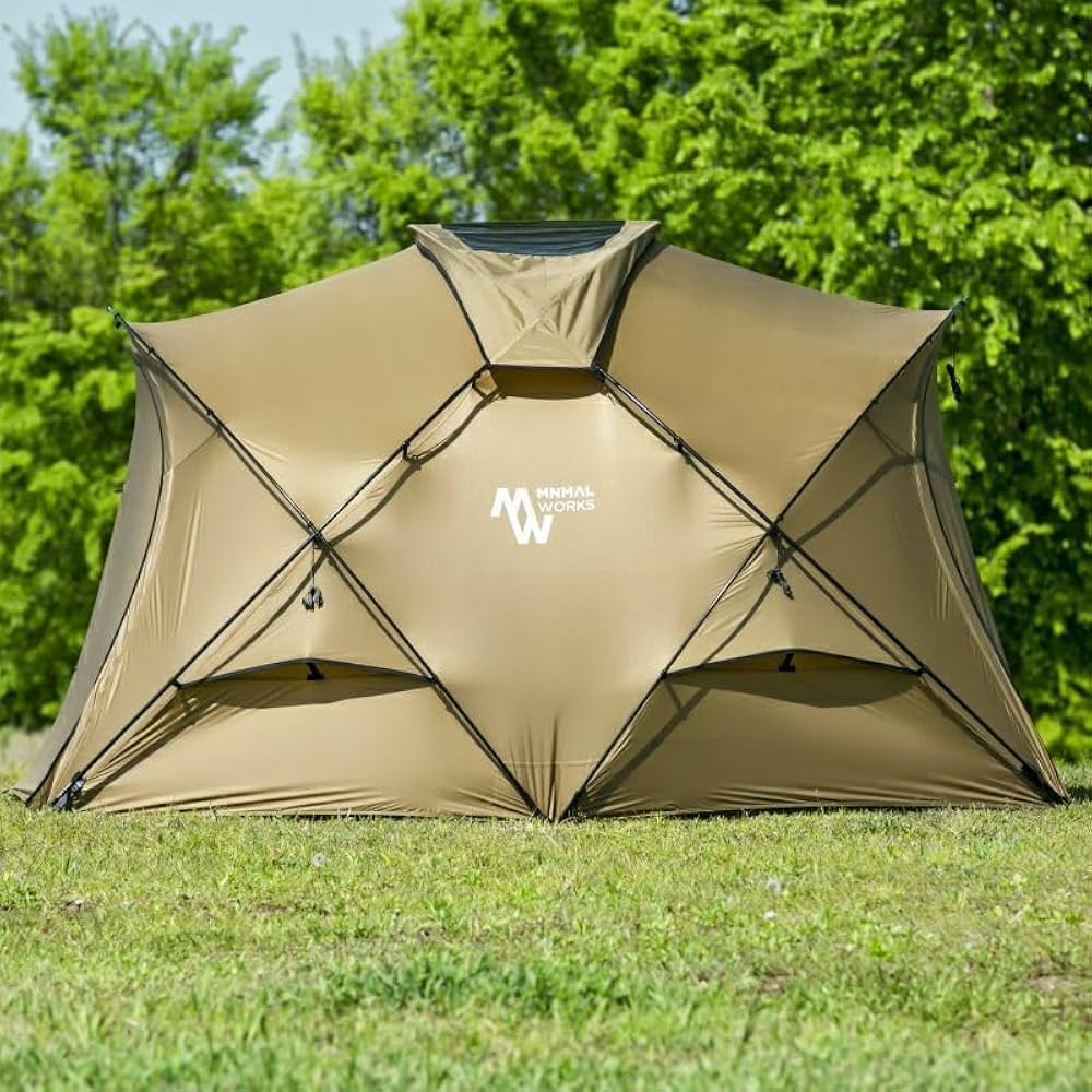 Amazon | [MINIMAL WORKS(ミニマルワークス)] Shelter G 4人用 Tan