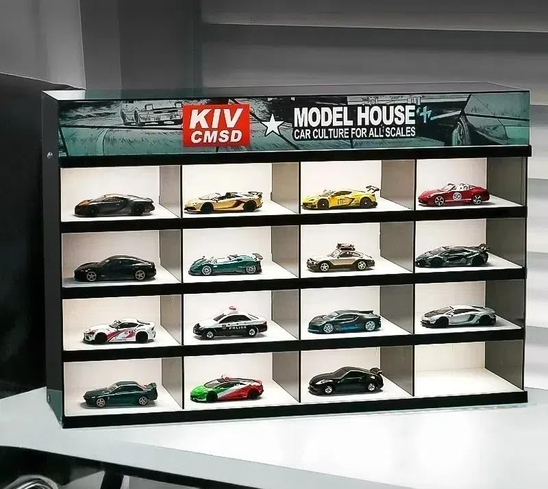 Amazon.co.jp: Raineed ミニカーディスプレイケース 1/64 完成品