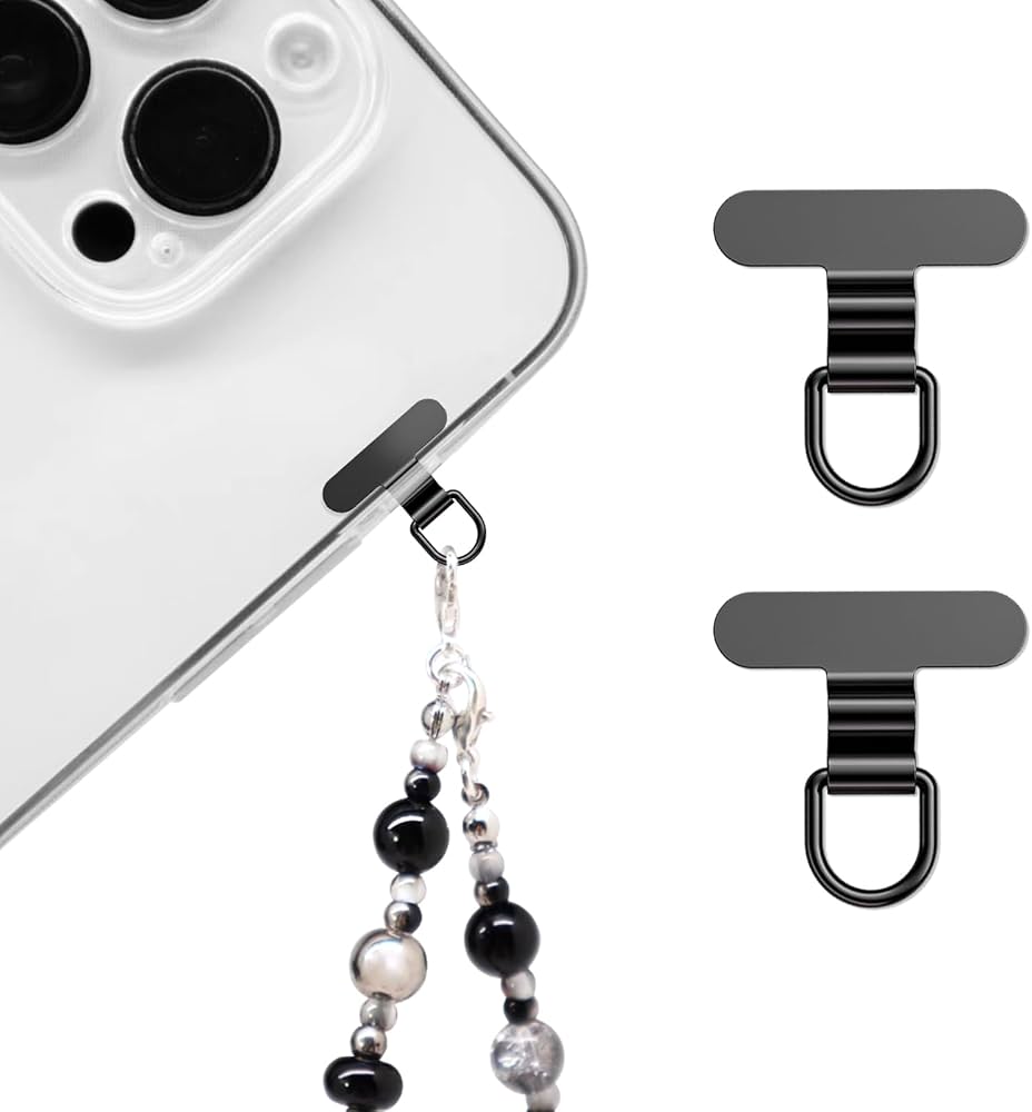 Amazon.com: saxsion Phone Charm Holder, Mini Metal Tether Tab