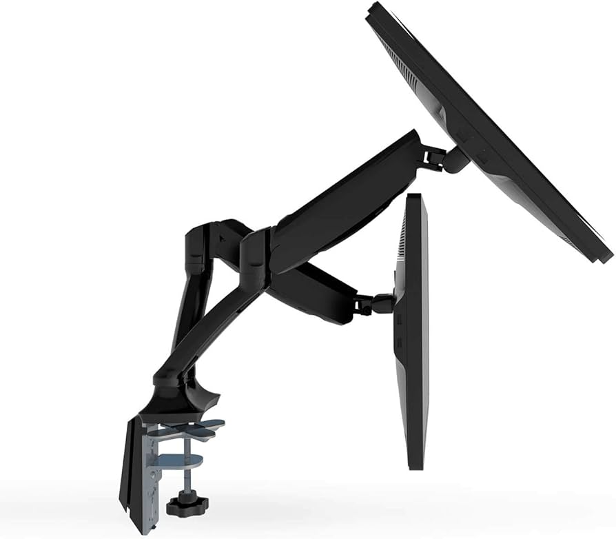 Amazon.co.jp: LOCTEK モニターアーム ガス圧式デュアルアーム10-27
