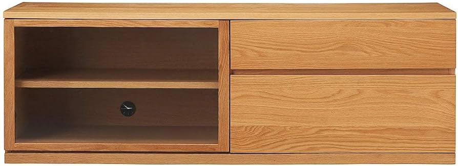 Amazon｜無印良品 木製AVラック・幅150cm・オーク材 幅150×奥行44×高さ