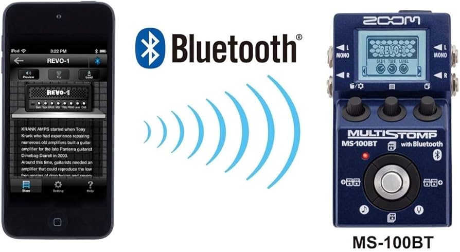 Amazon.co.jp: ZOOM MULTI STOMP with Bluetooth MS-100BT : 楽器