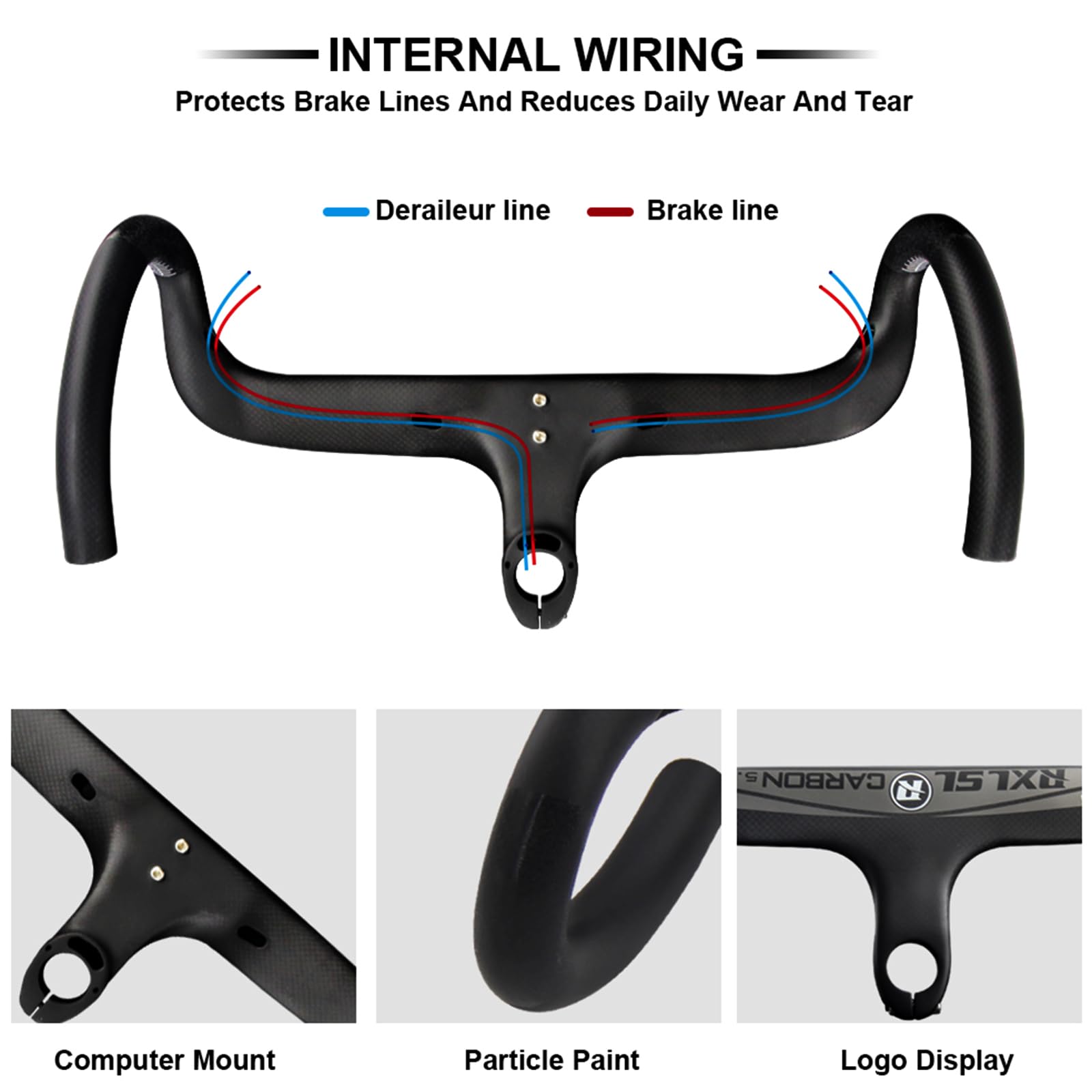 Amazon.co.jp: RXL SL カーボンハンドル ステム一体型カーボンハンドル