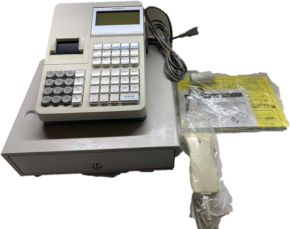 Amazon | SHARP AC/バッテリ駆動自動切替電子レジスタ 20部門 スキャナ