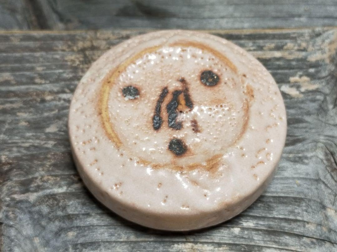 志野香合各務周海共箱付き茶道具骨董古玩中国