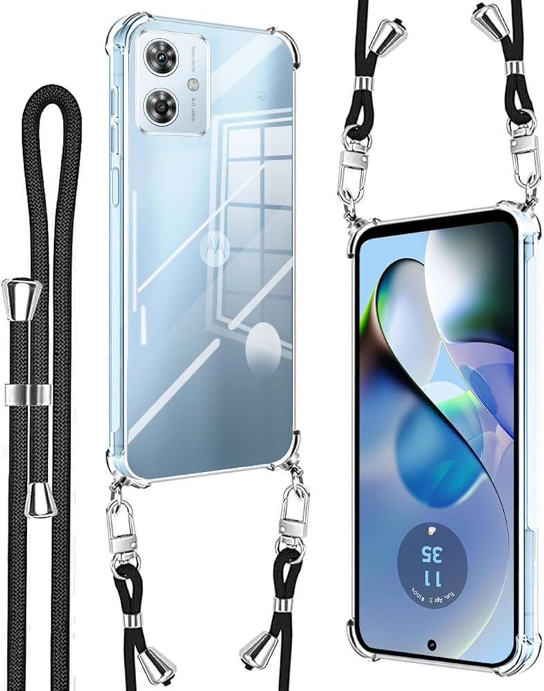Amazon.co.jp: Denaisii Moto G64 5G ケース クリア ショルダー Moto