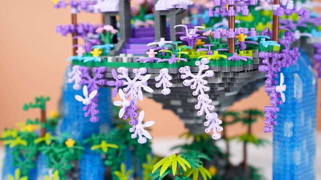 Amazon.com: Yushinv Cherry Blossom Tree Building Set with Box