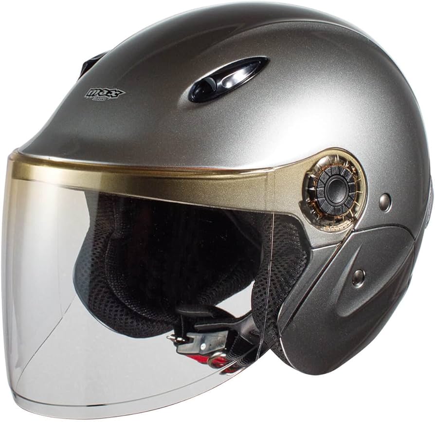 Amazon | ISHINO SHOKAI バイク ヘルメット セミジェット 125ccまで