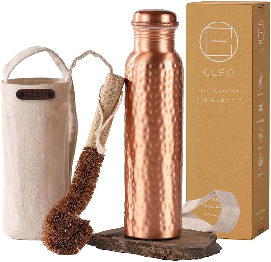 Amazon.com: AVA DESIGNZ CLEO HOME 100% Pure Copper Water Bottle