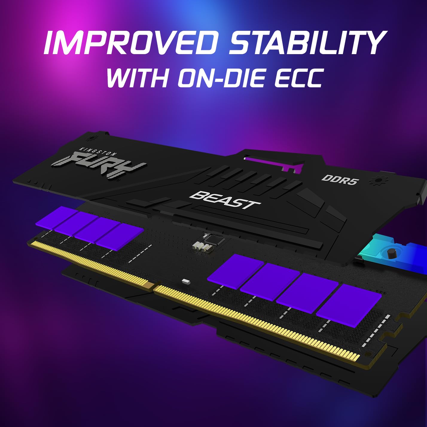 Kingston FURY Beast RGB 32GB (2x16GB) 6000MT/s DDR5 CL36 Desktop