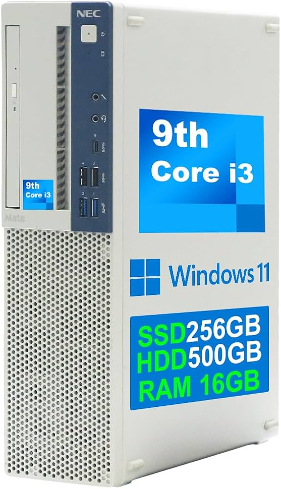 Amazon.co.jp: デスクトップパソコン NEC Mate 整備済 第9世代 Core i3
