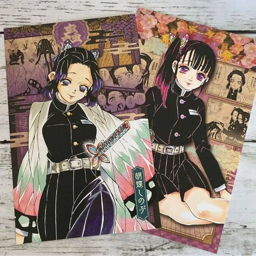 Amazon.co.jp: 鬼滅 ポストカードセット 栗花落カナヲ 胡蝶しのぶ