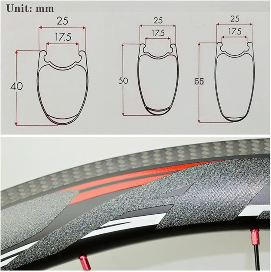 Amazon.co.jp: 55mmロードバイクホイールセット700C カーボン