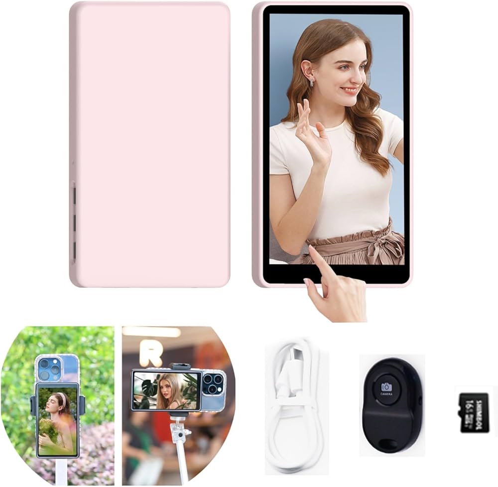 Amazon.co.jp: Shimbol CP5 電話 Vlog 自撮りモニター画面、5 インチ