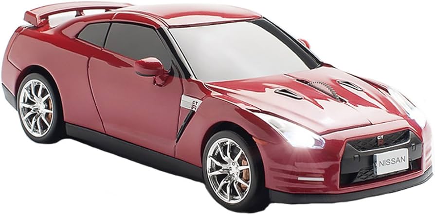 Amazon.co.jp: クリックカーマウス 無線ワイヤレスマウス GT-R R35