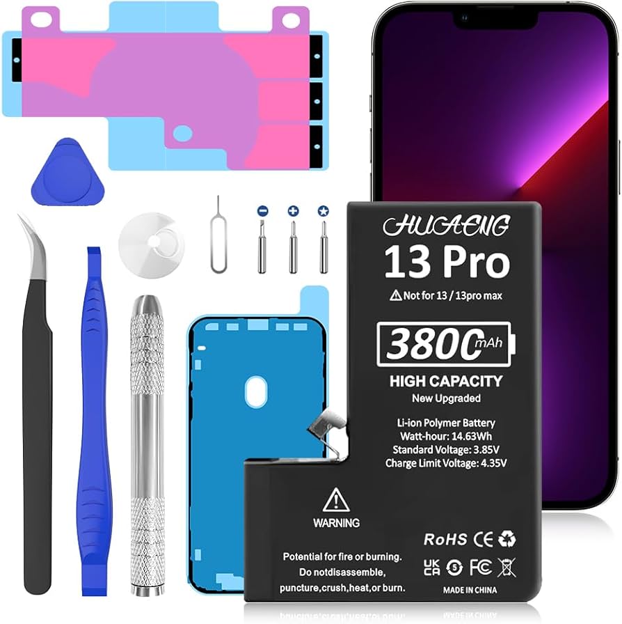 Amazon.com: Battery for iPhone 13 Pro, [3800mAh] Upgraded 2026 New