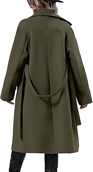 Amazon.com: Danedvi Women Elegant Wool Pea Coat Lapel Collar