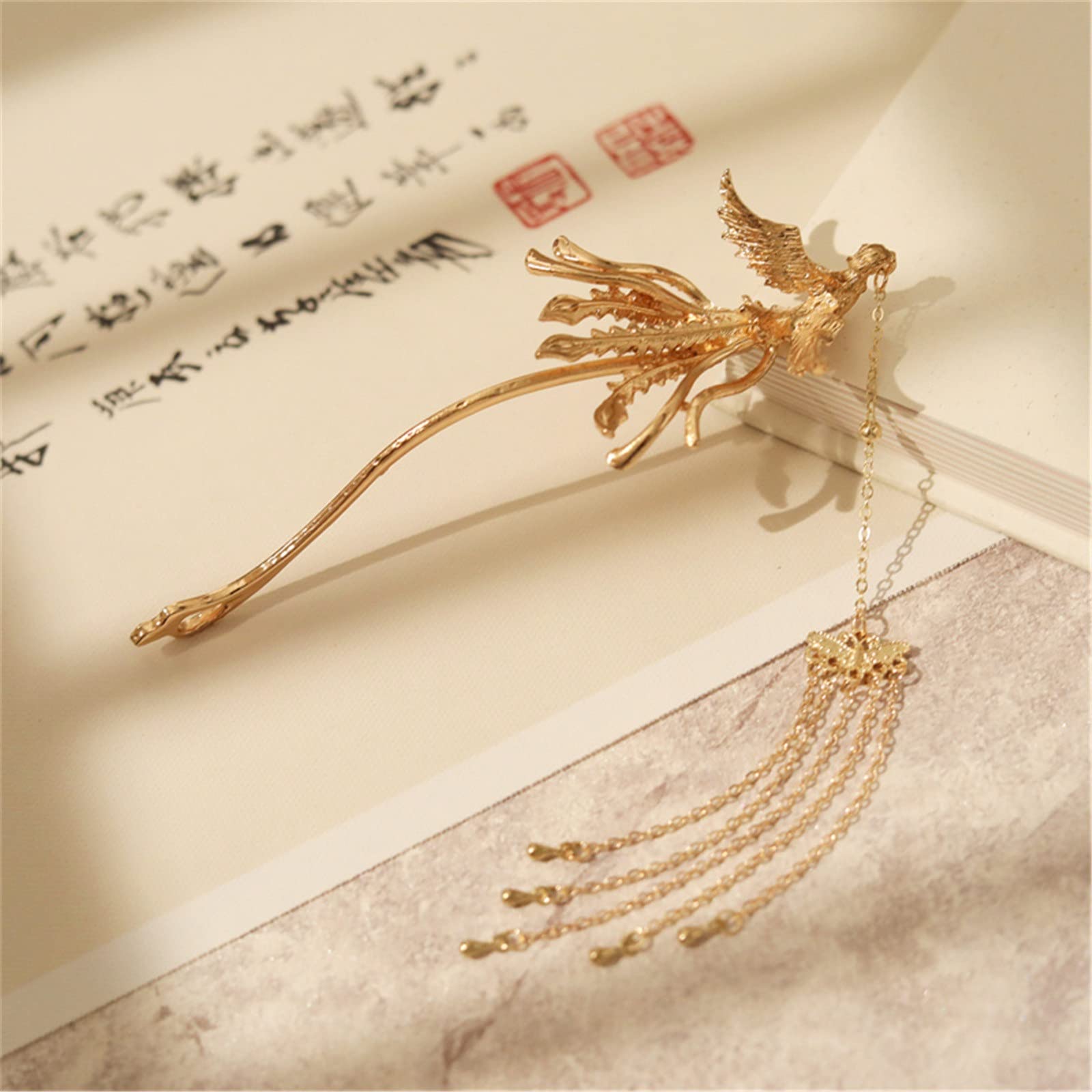 Amazon.co.jp: 发簪 髪飾り 古代様式の鳳凰のヘアピン中国のチャイナ