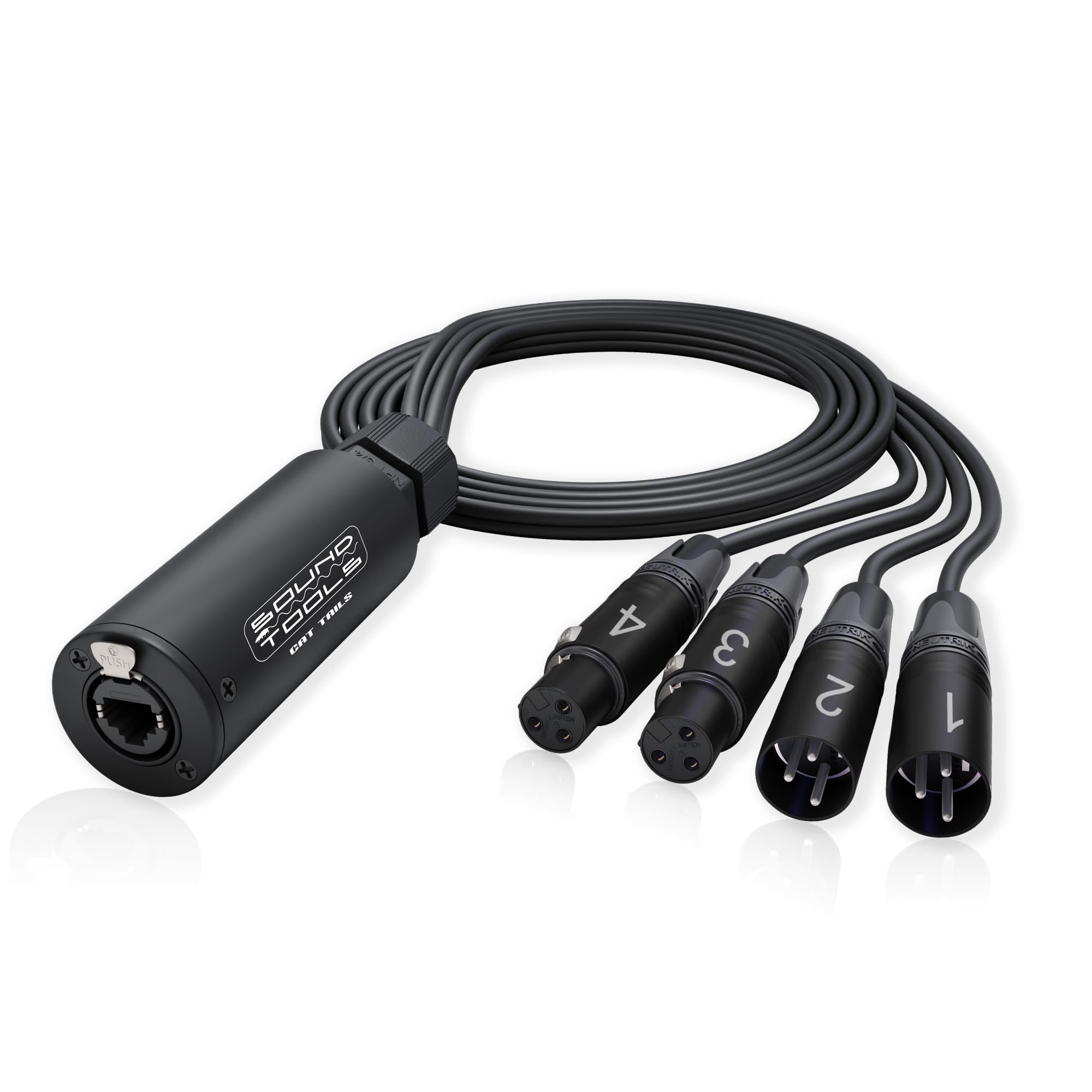 Amazon.co.jp: SoundTools CAT Tails MFX – 4チャンネル2メス+2オスXLR
