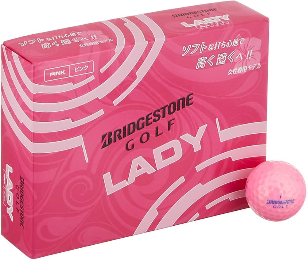 Amazon.co.jp: BRIDGESTONE(ブリヂストン) ゴルフボール LADY ピンク