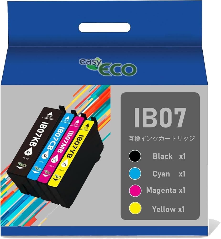 Amazon.co.jp: EasyECO Epson IB07 Ink Cartridges for Epson IB07 4