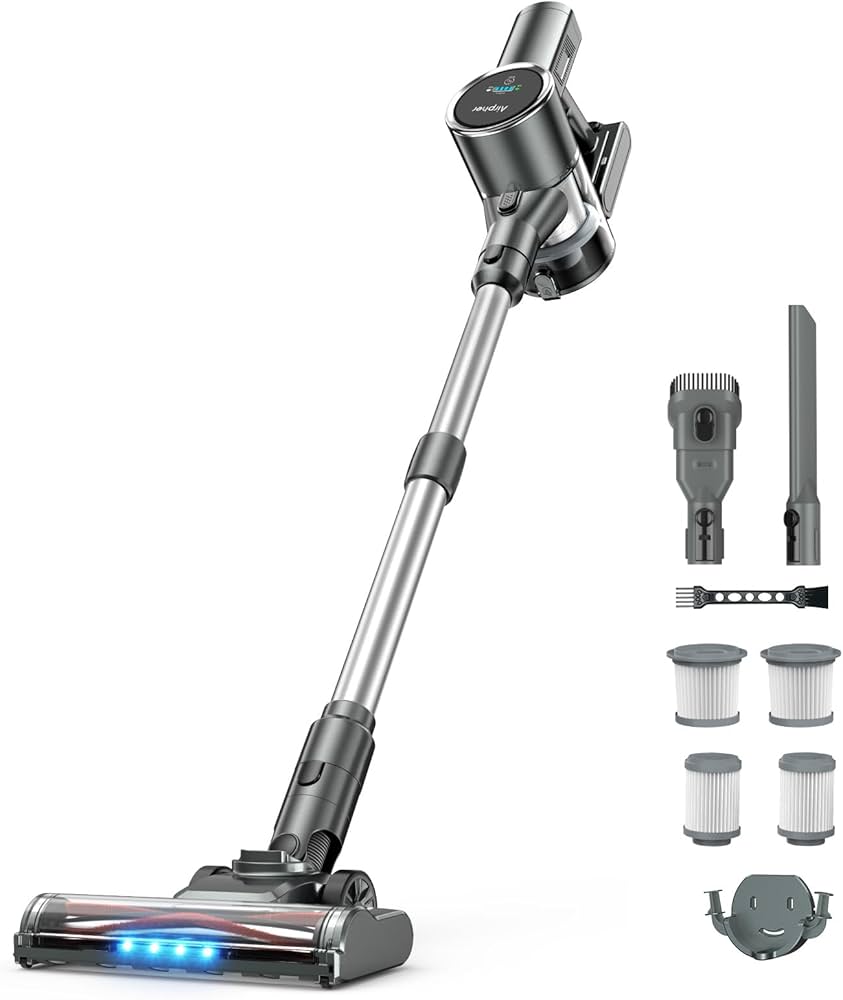 Amazon | 掃除機 コードレス 【48000pa強力吸引・自立式・60分連続稼働