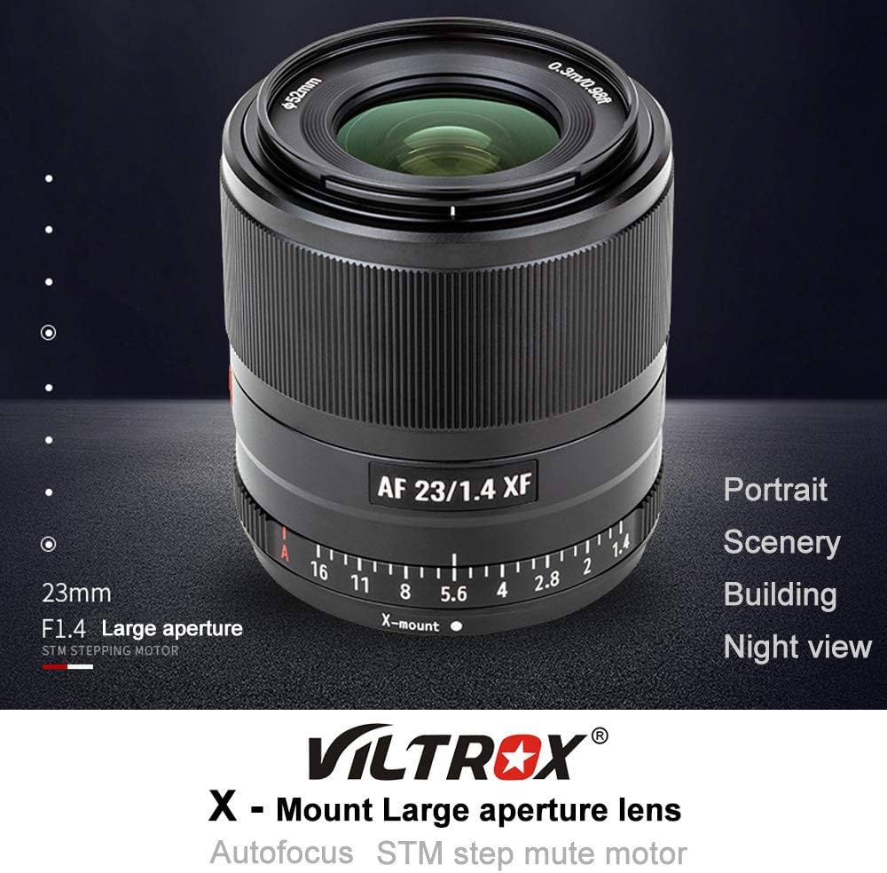 Amazon.co.jp: Viltrox 23mm f1.4 大口径 単焦点レンズ STM ノイズレス