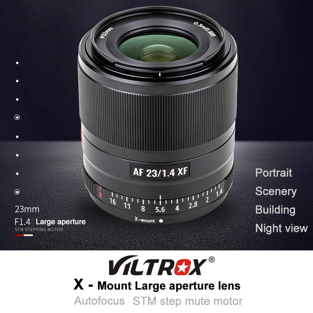 Amazon.co.jp: Viltrox 23mm f1.4 大口径 単焦点レンズ STM ノイズレス