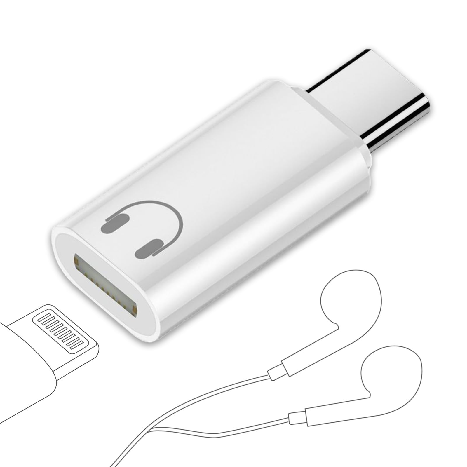 Amazon.co.jp: 【Lightning to TYPE-C イヤホン変換アダプター