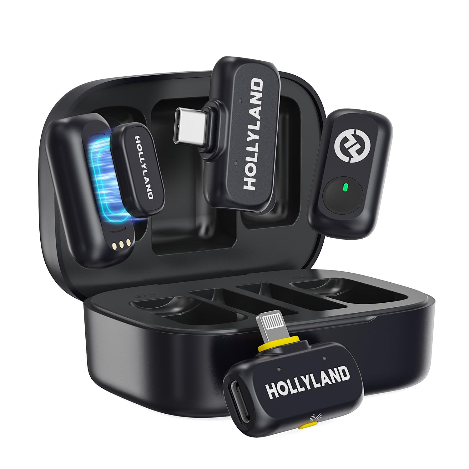 Amazon.co.jp: HOLLYLAND LARK A1 Combo ワイヤレスマイク-ピンマイク