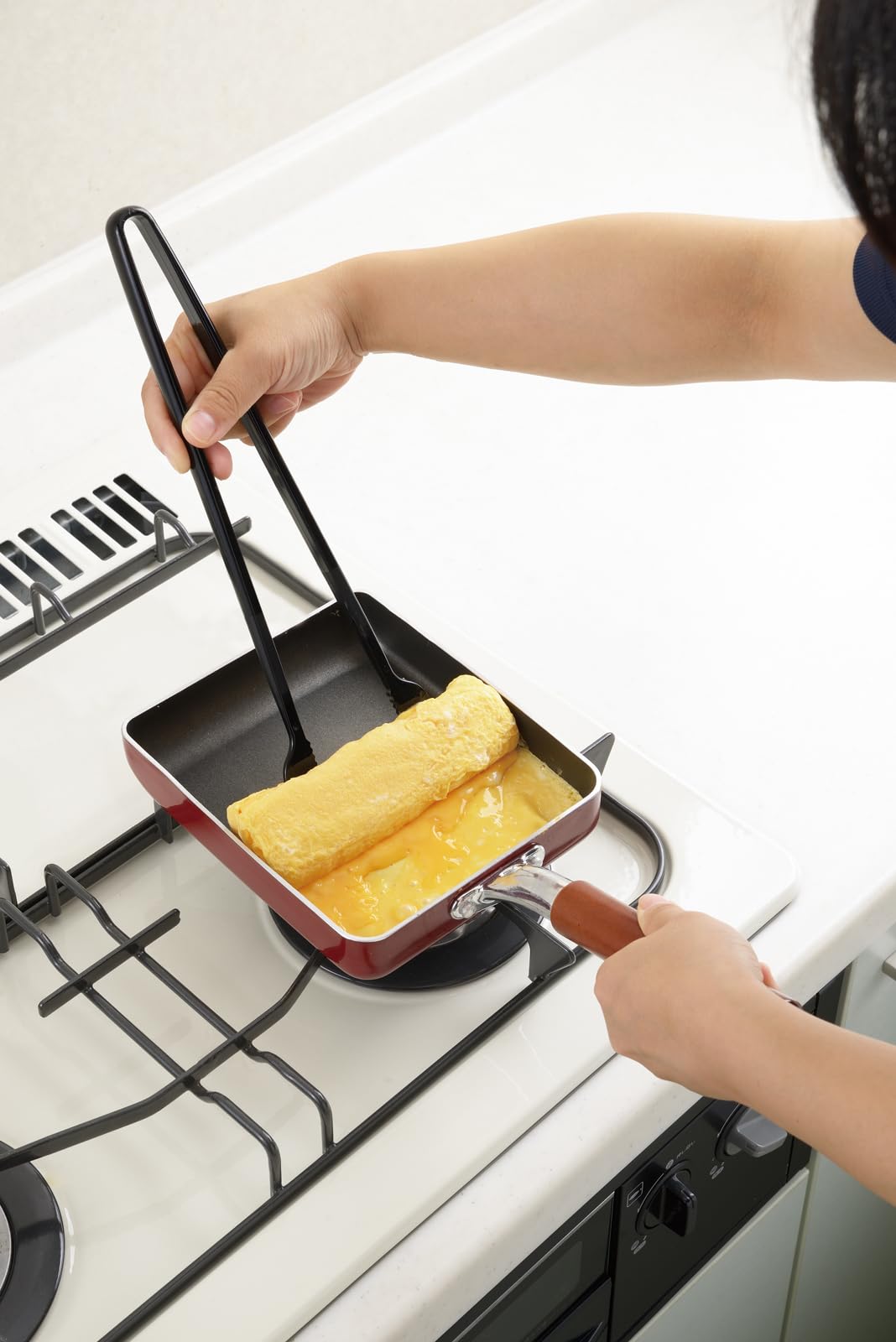 Amazon｜曙産業 玉子焼きツール トング 菜箸 ヘラ ブラック 日本製