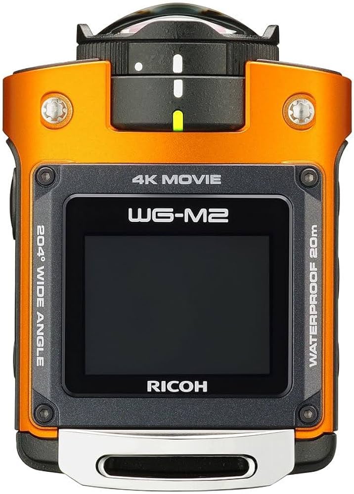 Amazon | RICOH 防水アクションカメラ WG-M2 オレンジ 4K動画 超広角
