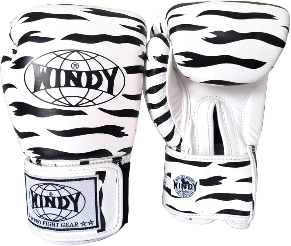 Amazon.co.jp: ウィンディ Windy キック ボクシンググローブ シマウマ