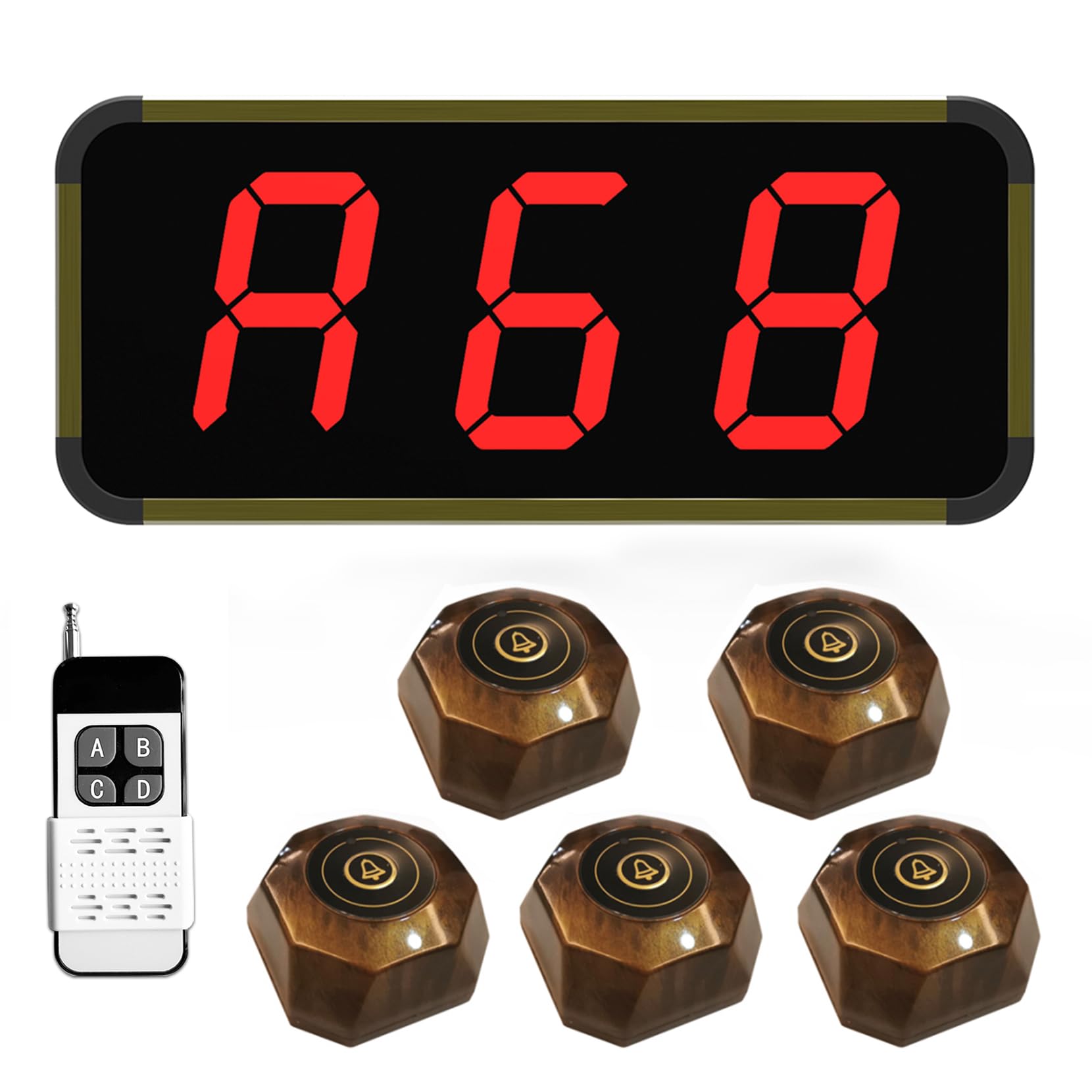 Amazon.co.jp: FLYDOG 呼び出しベル 飲食店 業務用 ワイヤレスチャイム