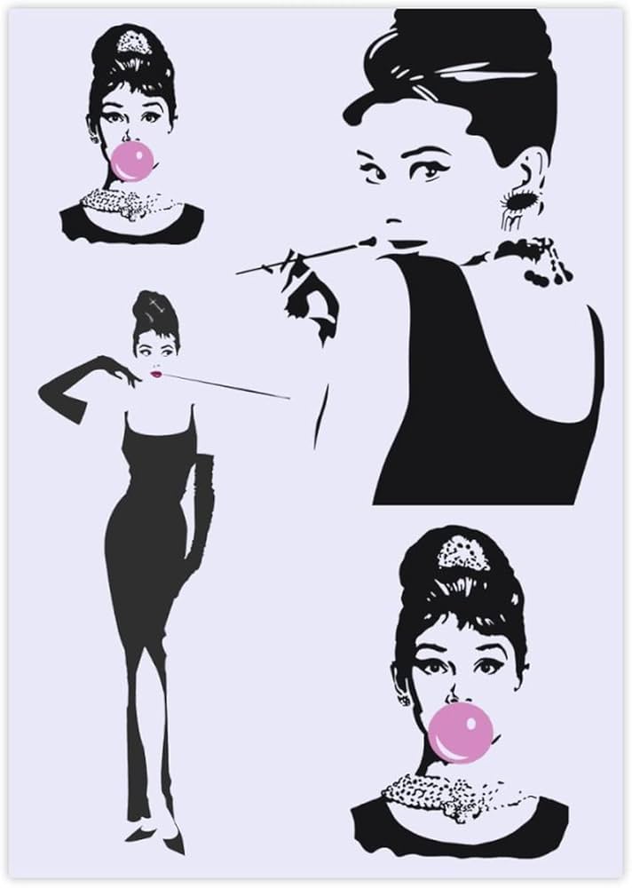 Amazon.co.jp: ステッカー セット シール オードリー・ヘップバーン