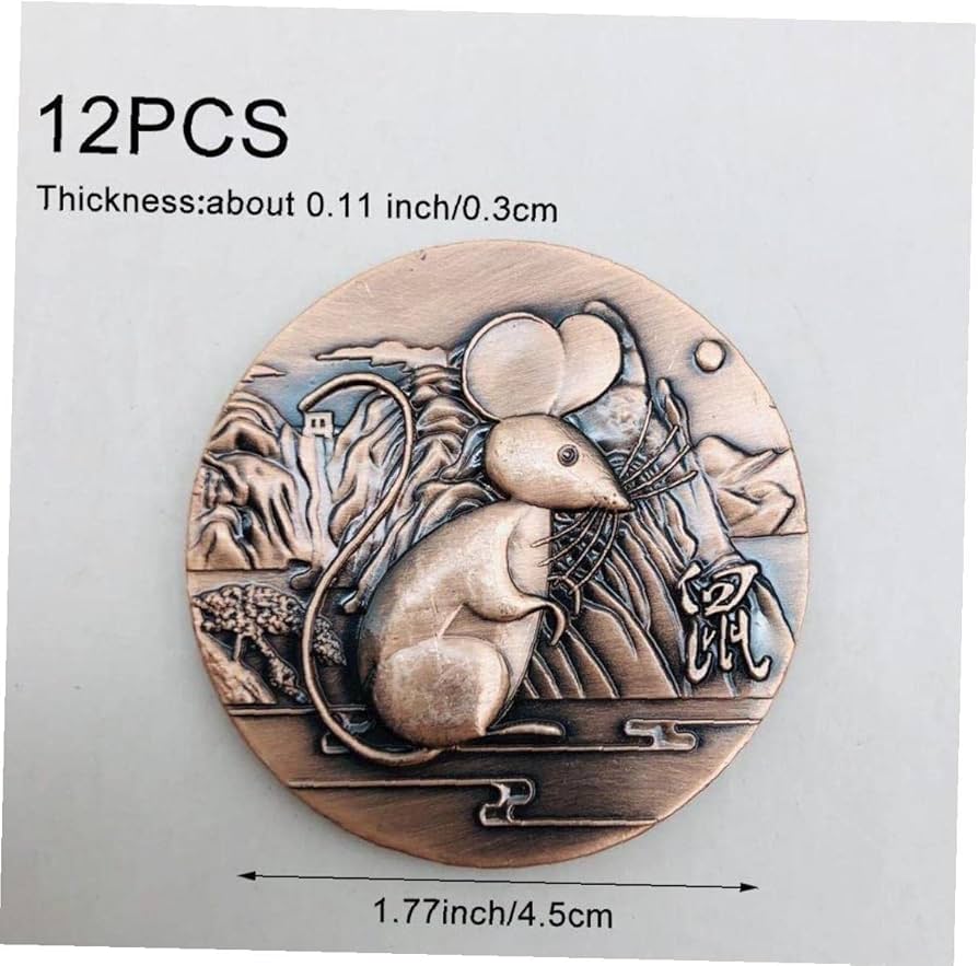 Amazon.co.jp: 十二支 記念硬貨 記念コイン 中国伝統文化 ラッキー
