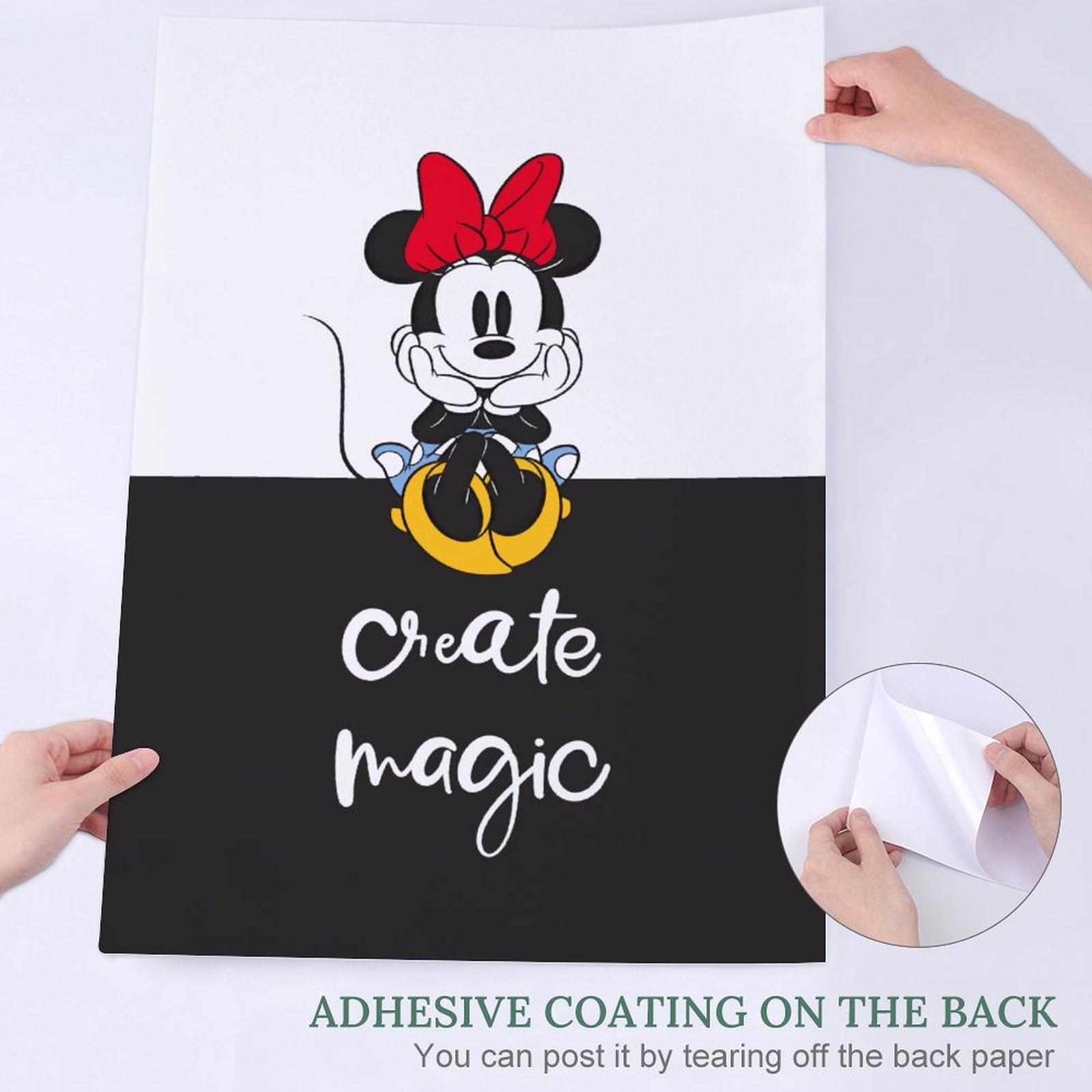 Amazon.co.jp: ミニーマウス ポスター 絵画 インテリア 壁紙用 壁紙