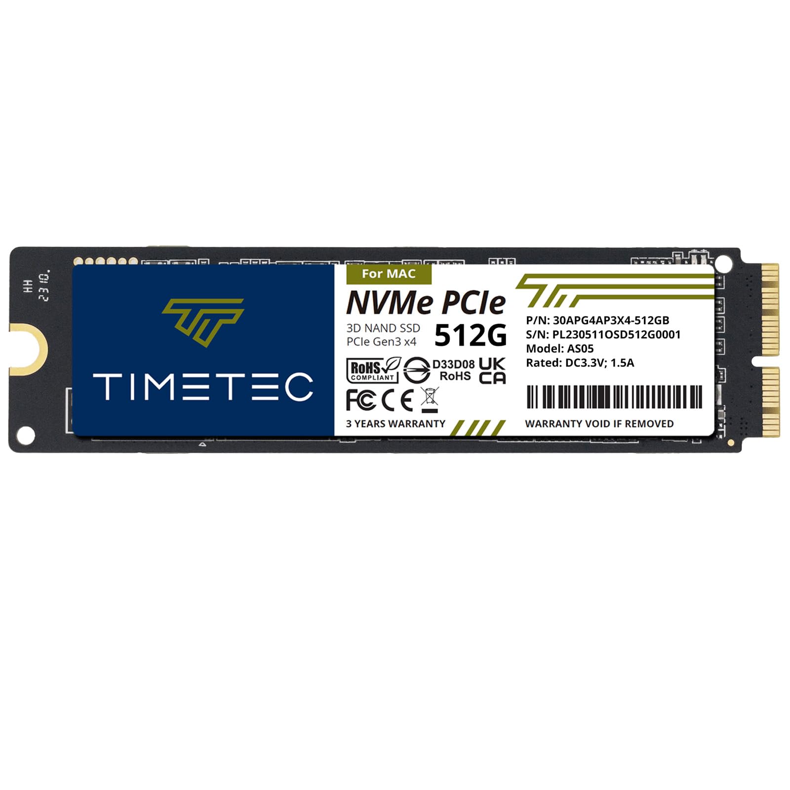 Amazon.co.jp: 512GB MAC SSD NVMe PCIe Gen3x4 3D NAND TLC Read Up