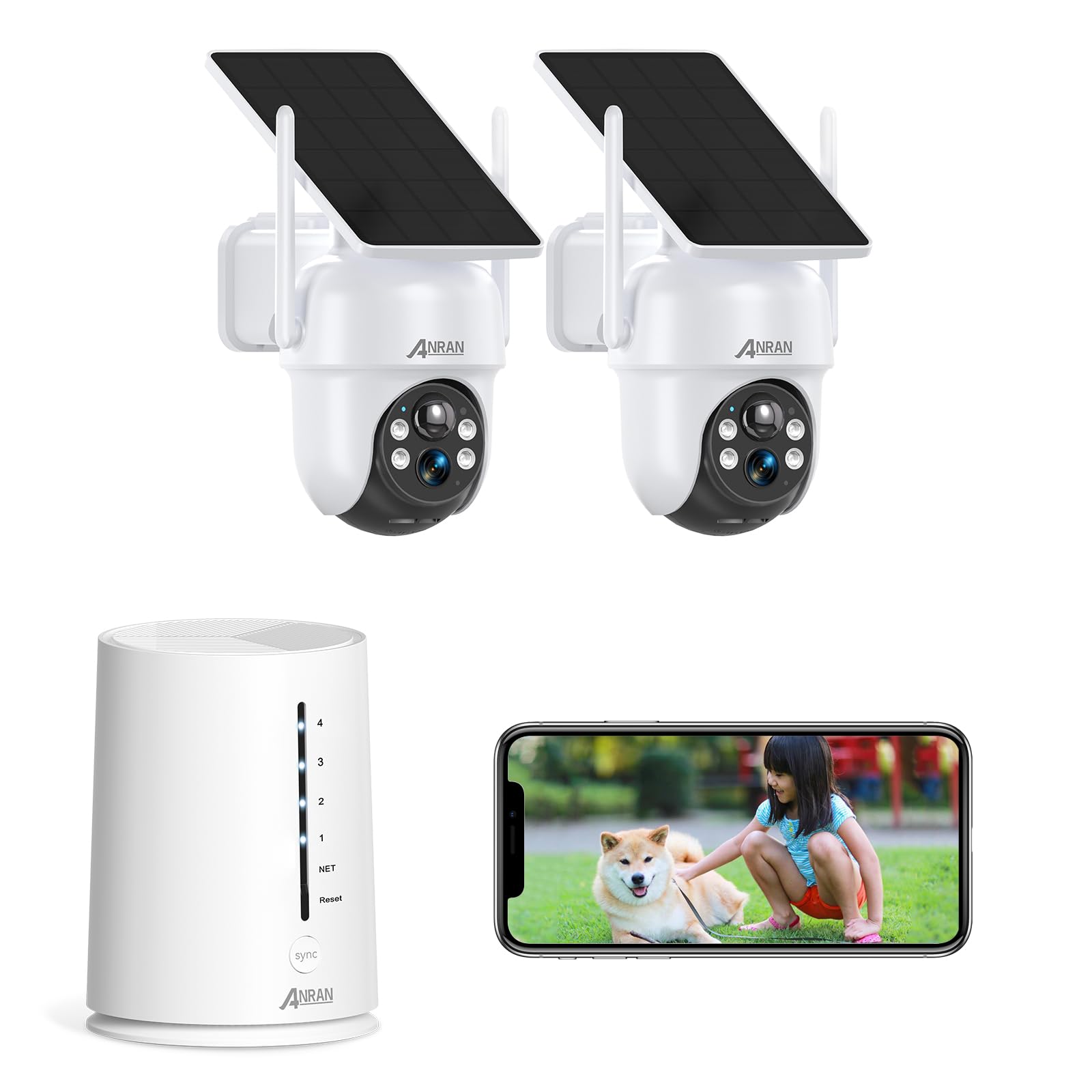 Amazon.co.jp: 【400万高画素防犯カメラセット・完全無線・工事不要