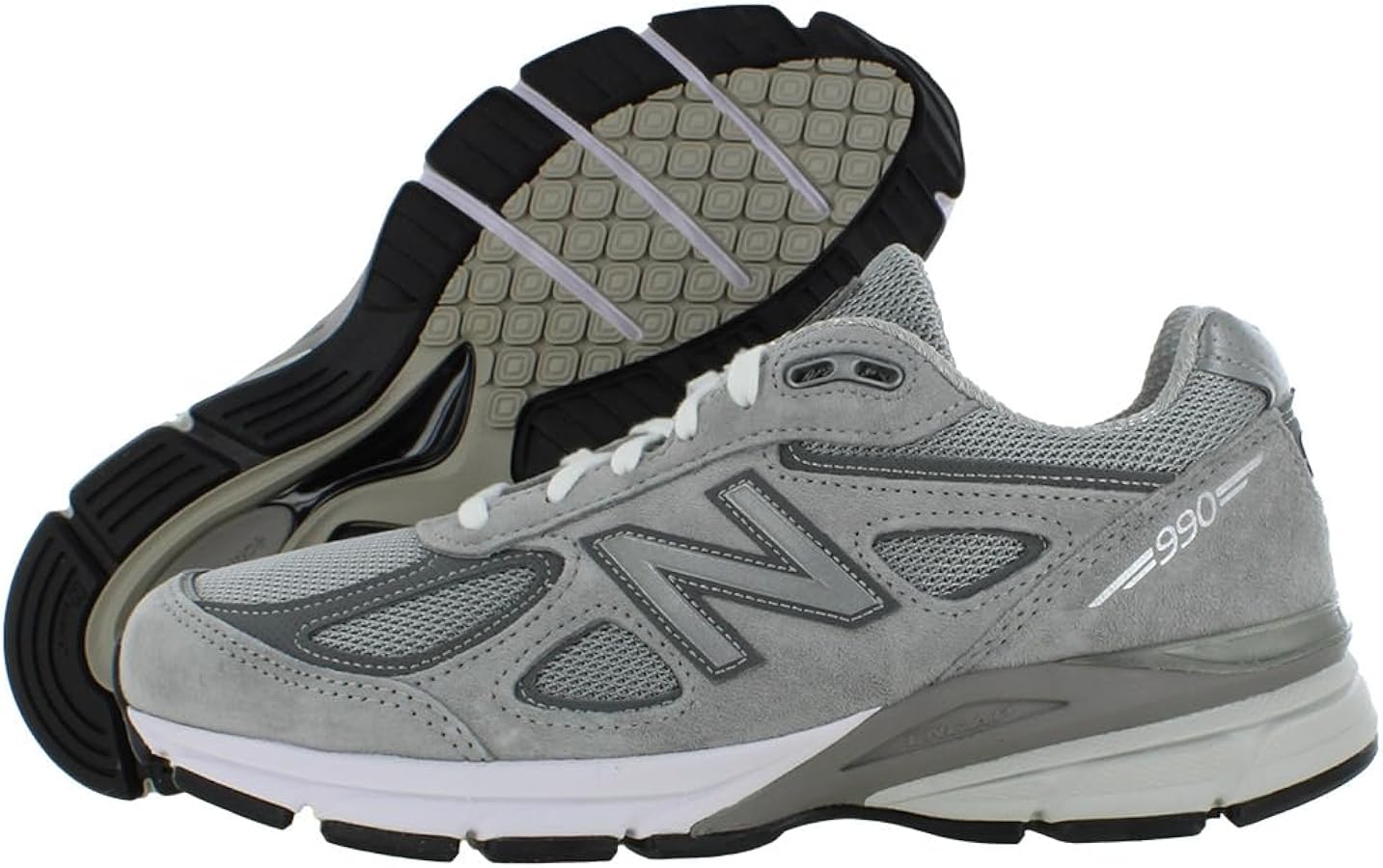 Amazon.com | New Balance Men's 990v4 Grey Athletic Shoes, Size