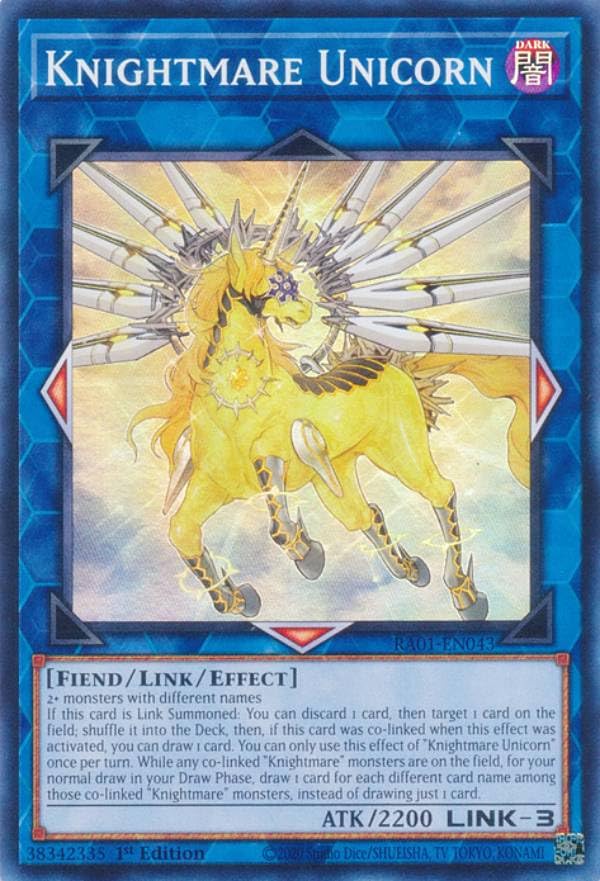 Amazon.co.jp: 遊戯王 RA01-EN043 トロイメア・ユニコーン Knightmare