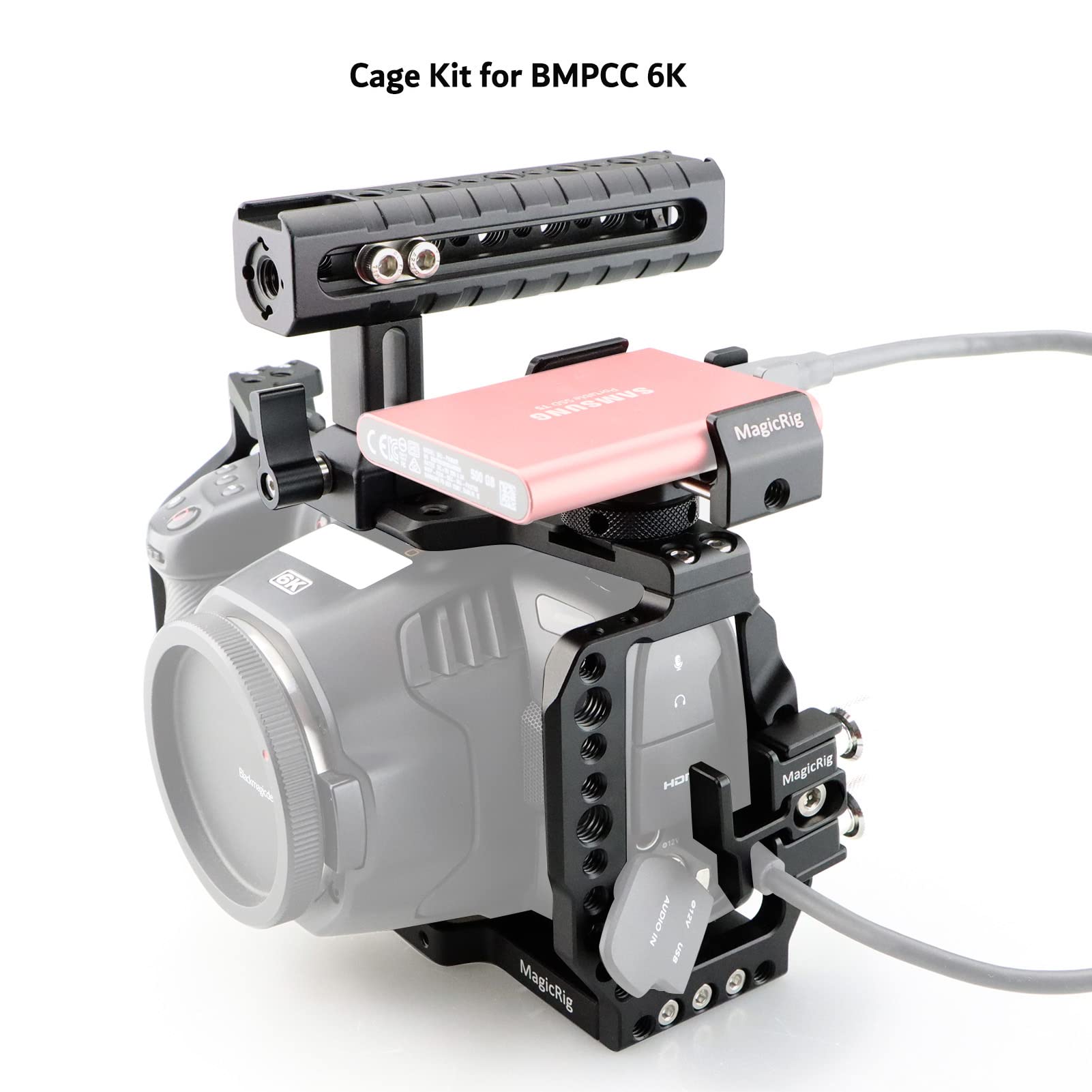 Amazon.com : MagicRig BMPCC 4K & 6K Full Cage with NATO Top Handle