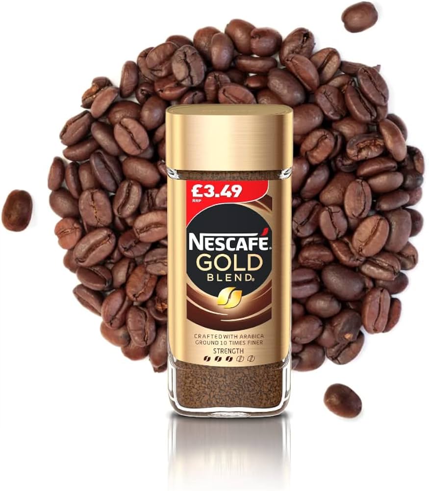 Nescafe Gold Blend Coffee, Granule, Glass Bottle, 3.35 Oz / 95 Gm