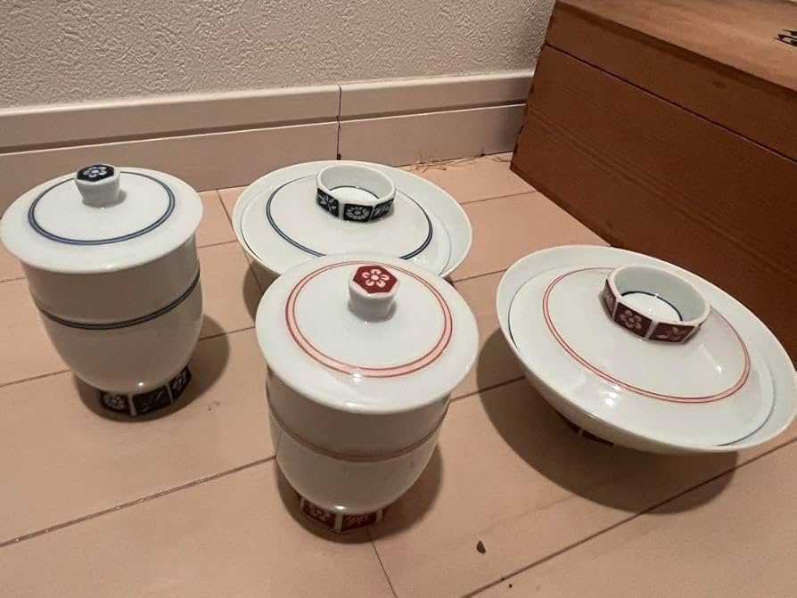 Amazon | 有田焼 寿峰 蓋付き湯呑 蓋付きお茶碗 | ノーブランド品