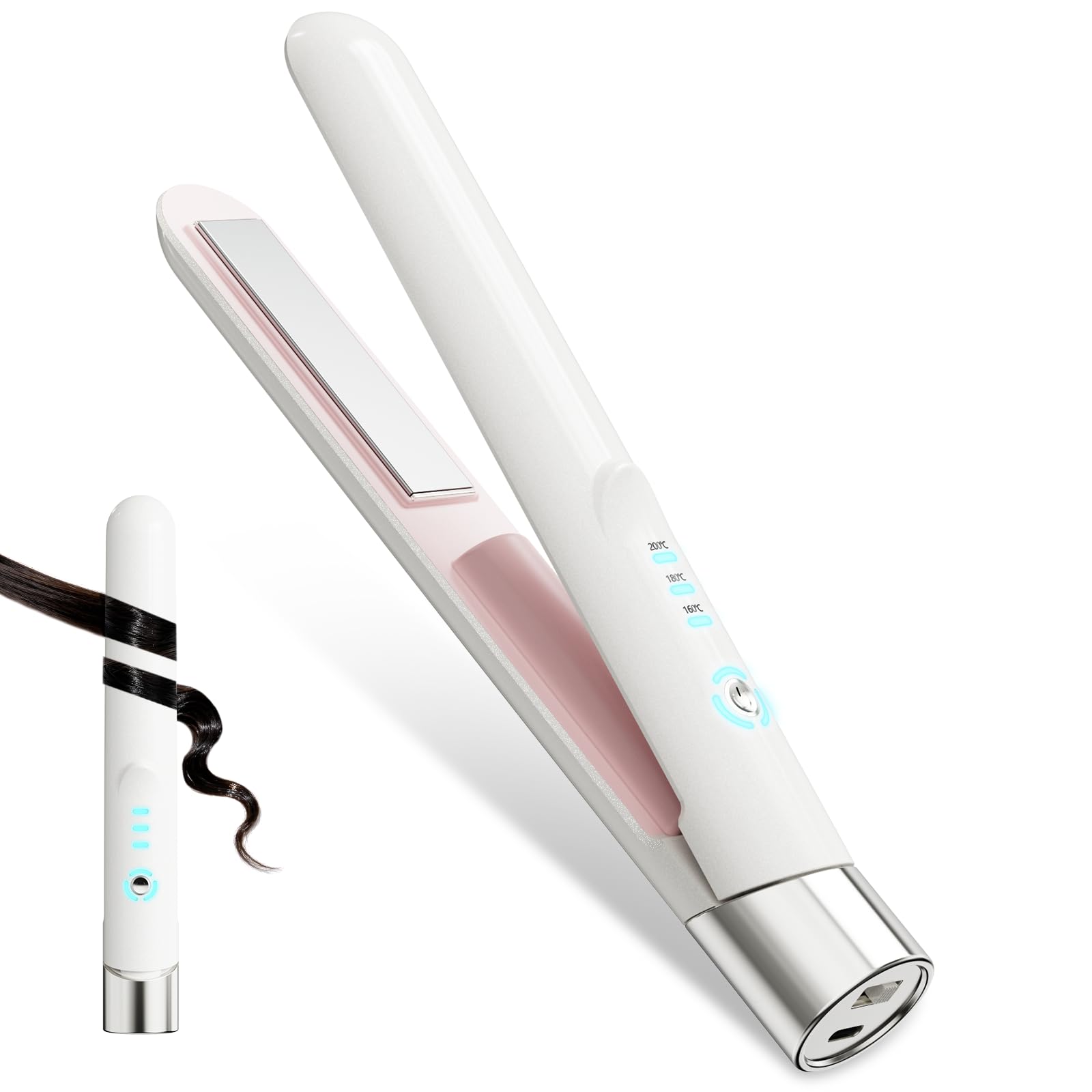 Amazon | Zimaka ヘアアイロン コードレス 2way カール/ストレート【30