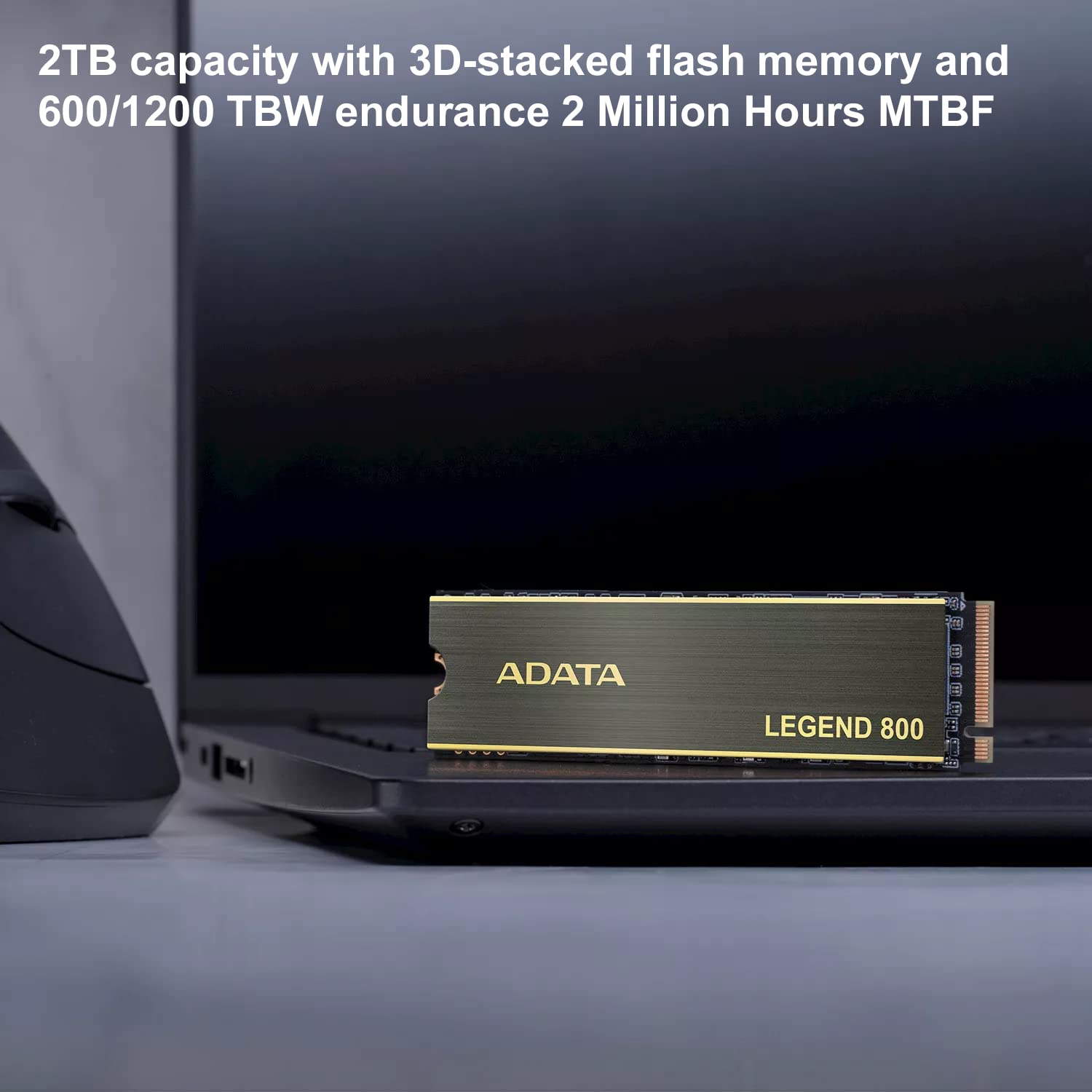 ADATA 2TB SSD Legend 800, NVMe PCIe Gen4 x 4 M.2 2280 Internal
