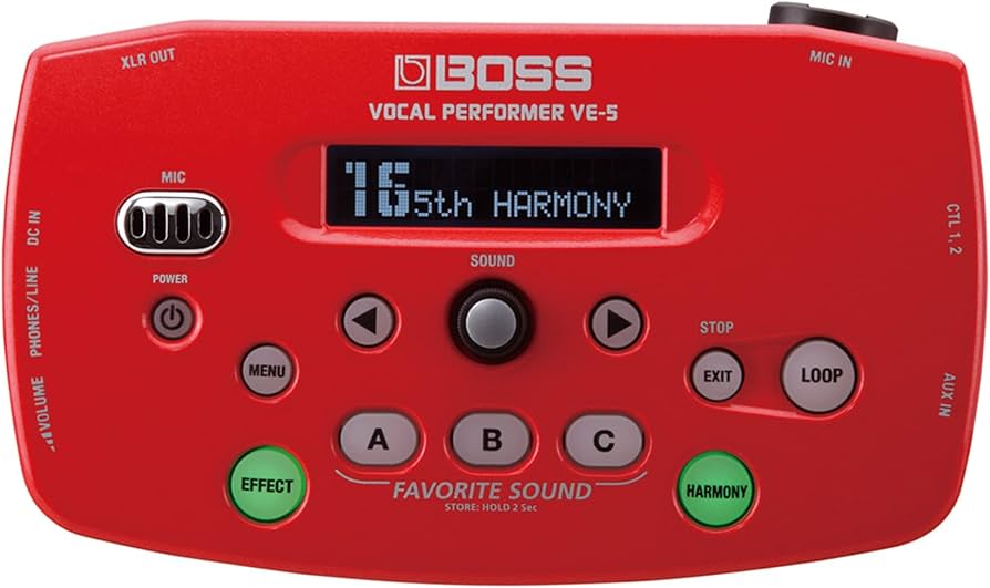 Amazon.com: Boss VE-5 Vocal Performer Effect Processor (Red
