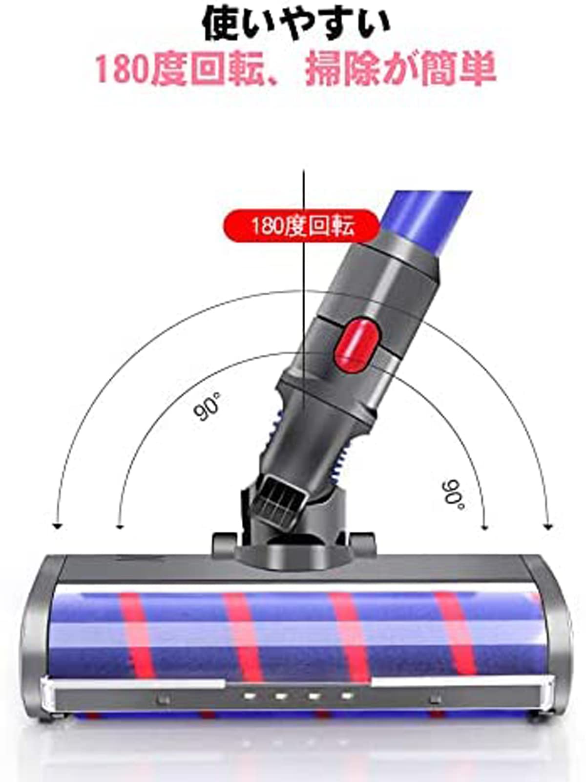 Amazon.co.jp: ダイソン ヘッド V7 Slim、V8 Slim Fluffy ソフト