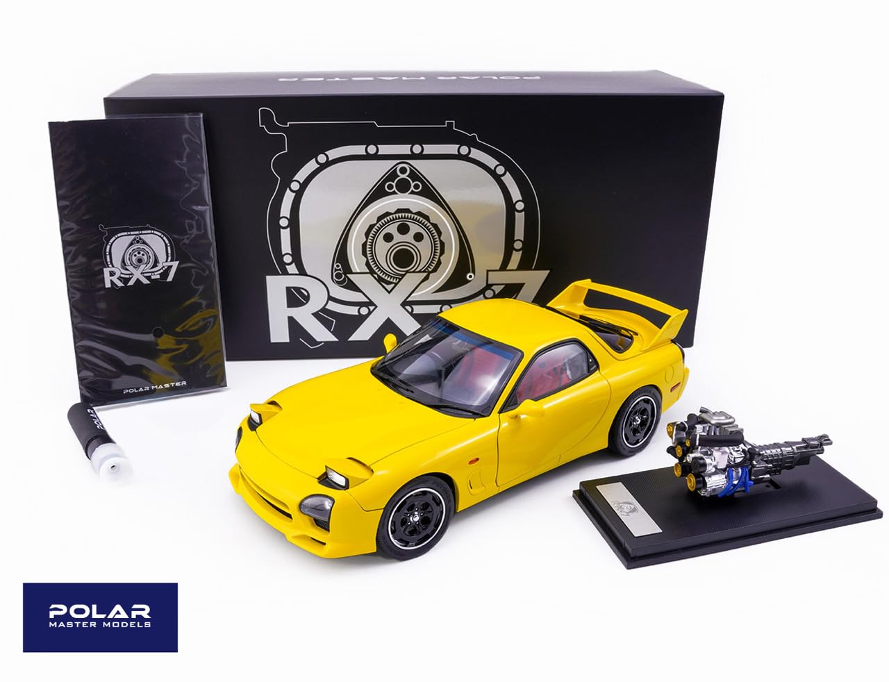Amazon | POLAR MASTER MODELS 1/18 Mazda RX7 Speed Yellow 完成品