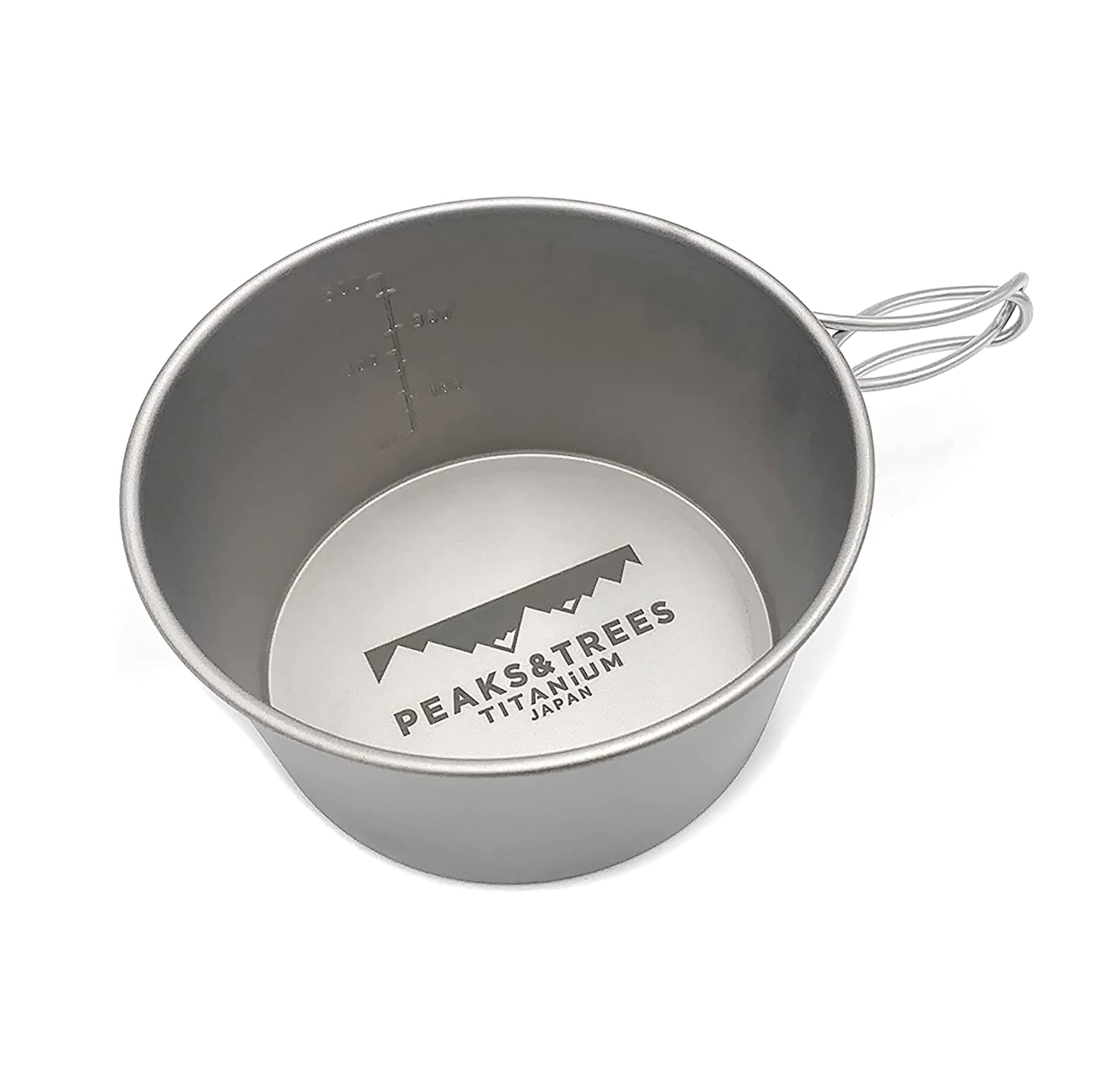 Amazon.co.jp: PEAKS&TREES チタン シェラカップ 直火 深型 600ml 燕